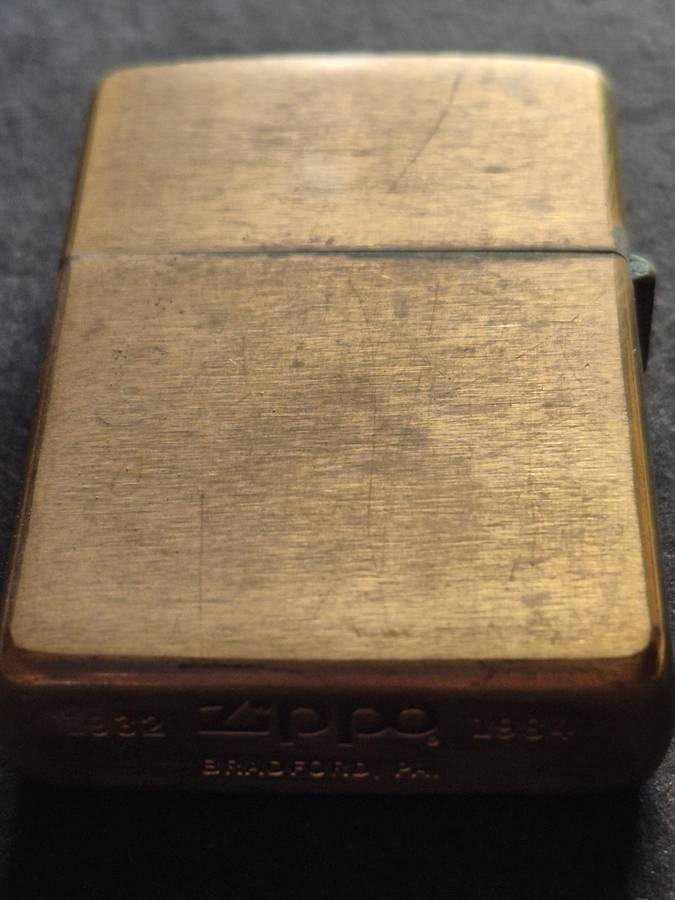 Vintage Solid Brass Zippo 1932-1984
