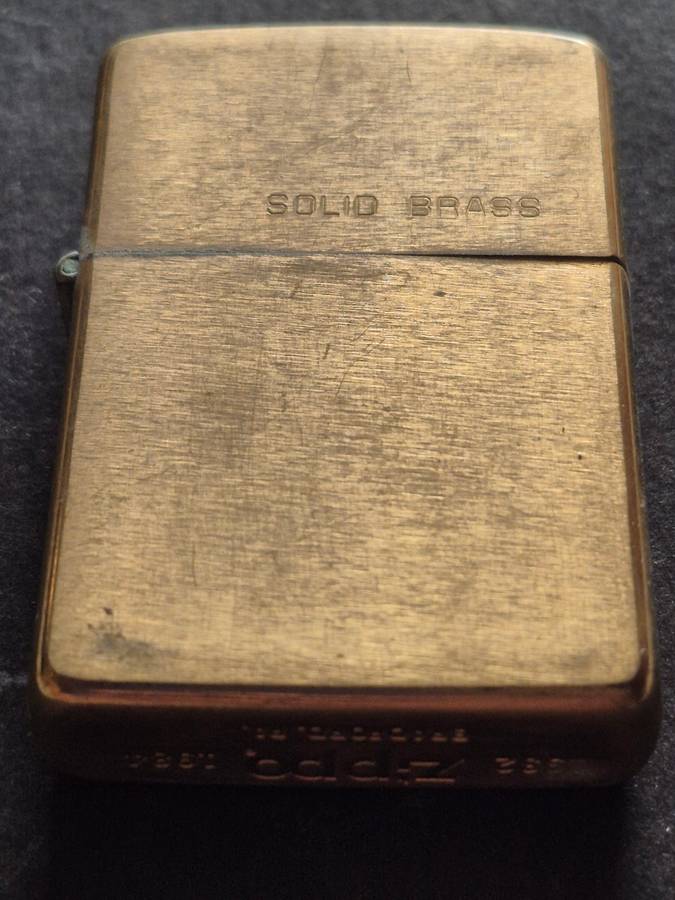 Vintage Solid Brass Zippo 1932-1984