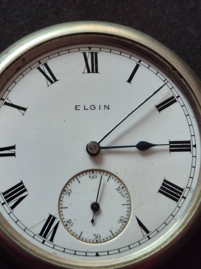 Elgin Pocket Watch (missing glass) not working