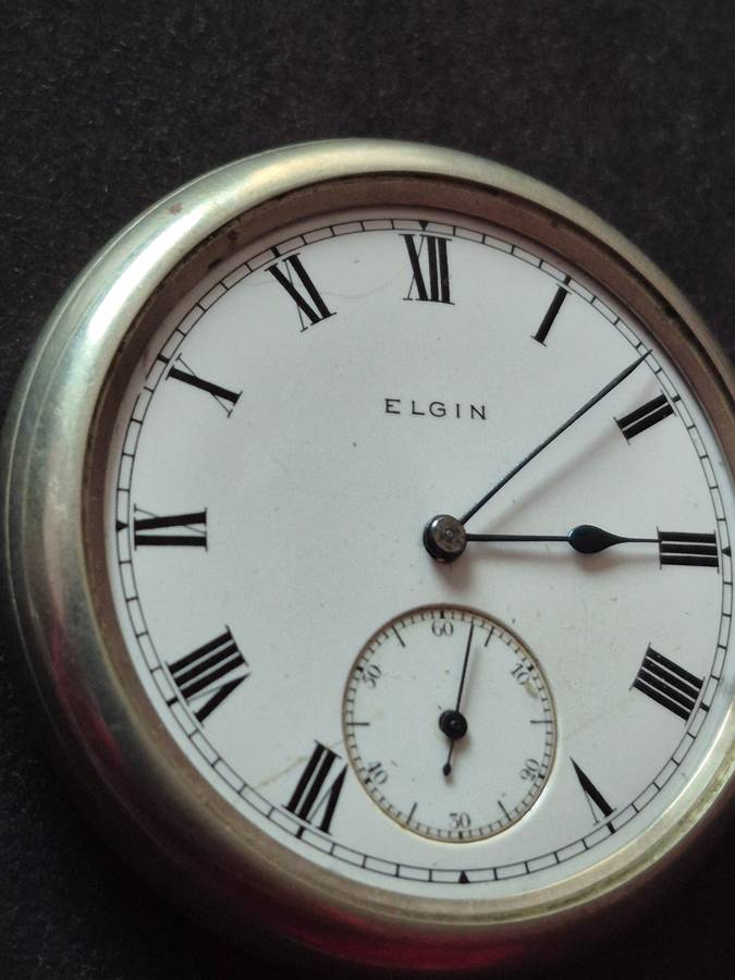 Elgin Pocket Watch (missing glass) not working