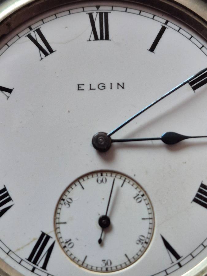 Elgin Pocket Watch (missing glass) not working