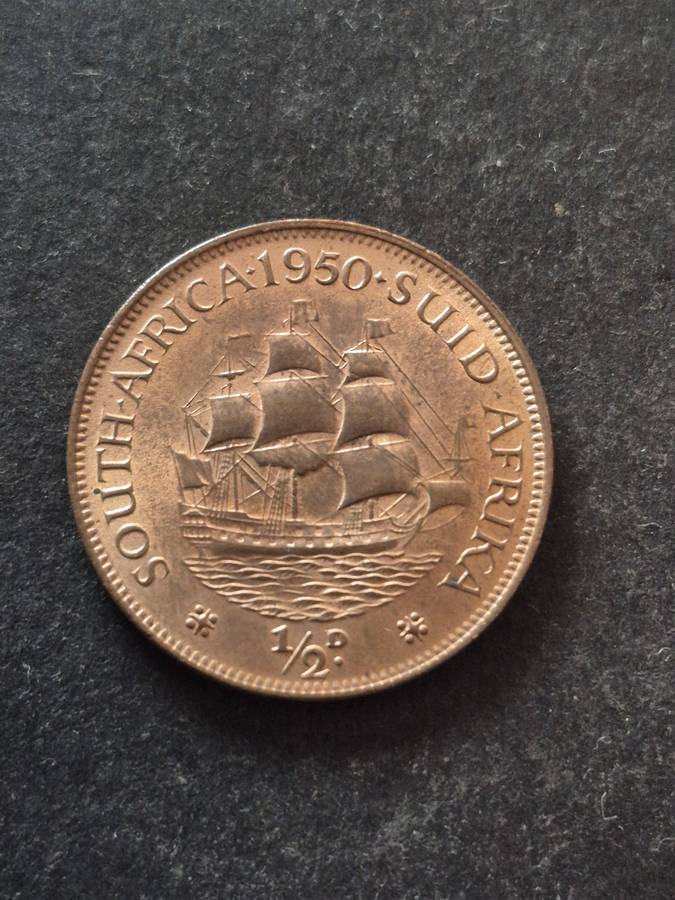 Union Half Penny 1950 EF+/UNC