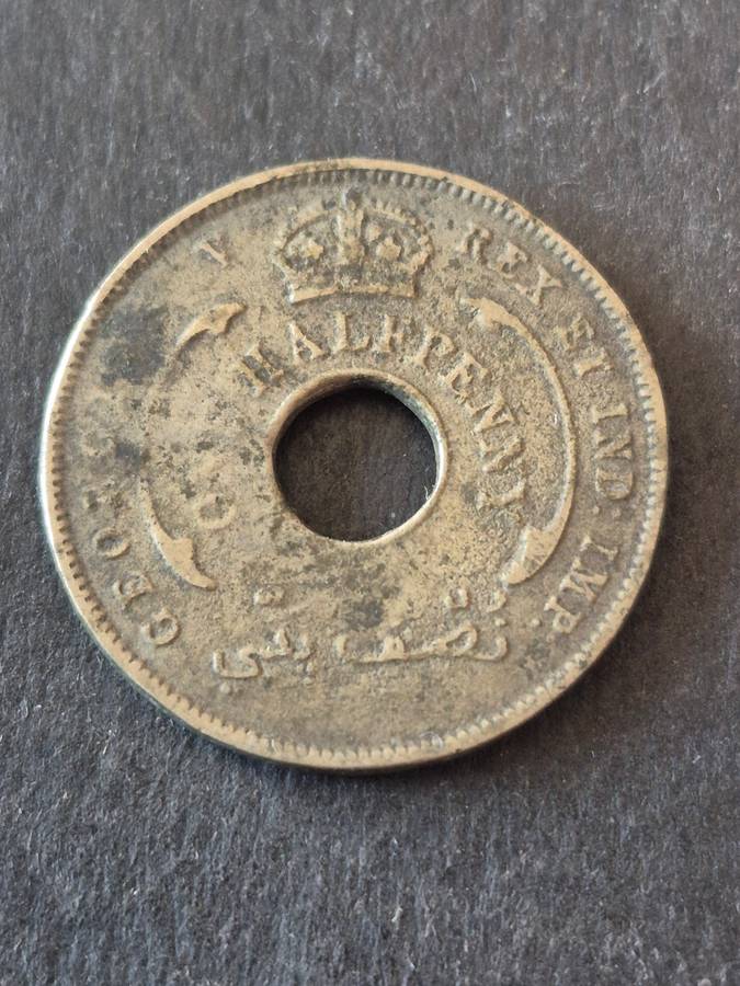 British West Africa Half Penny 1935