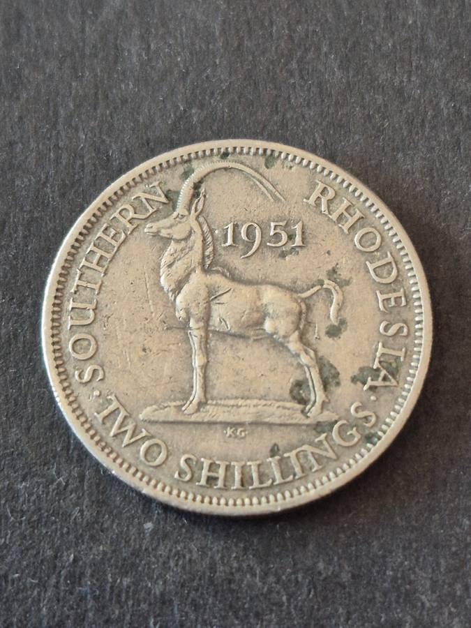 Southern Rhodesia 2 Shillings 1951