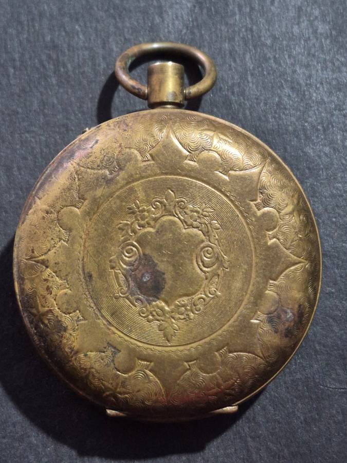 Vintage Gold Plated Superior Time Keeper Swissmade Mechanical Pocket Watch (not working) ideal for s