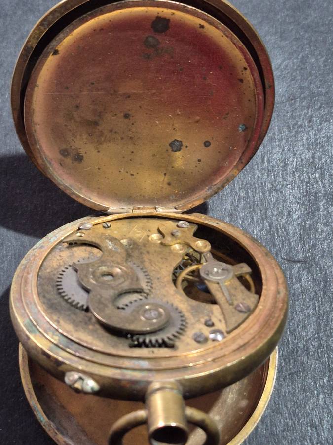 Vintage Gold Plated Superior Time Keeper Swissmade Mechanical Pocket Watch (not working) ideal for s