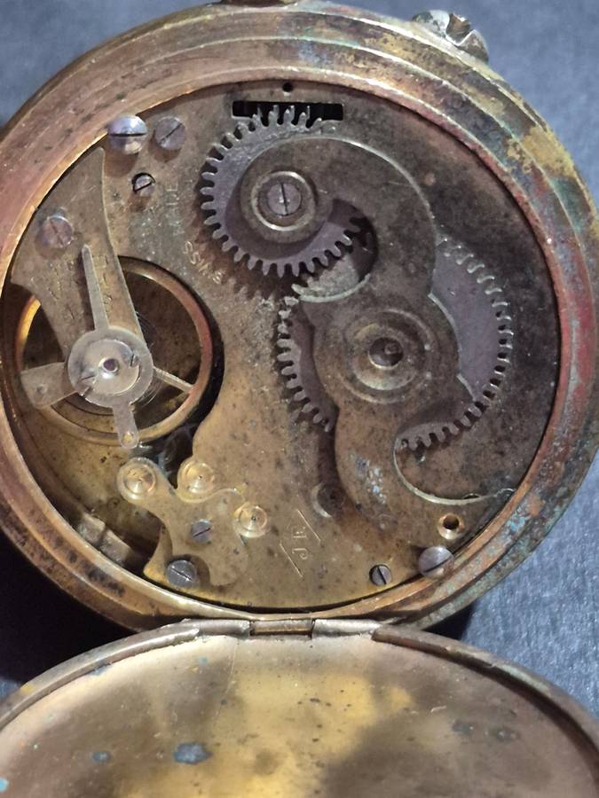 Vintage Gold Plated Superior Time Keeper Swissmade Mechanical Pocket Watch (not working) ideal for s