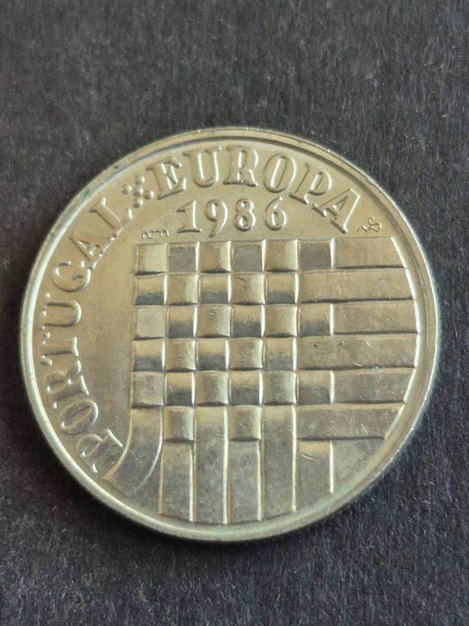 Portugal 25 Escudos 1986 (Euro Market Entry 13 Woven Ribbons)