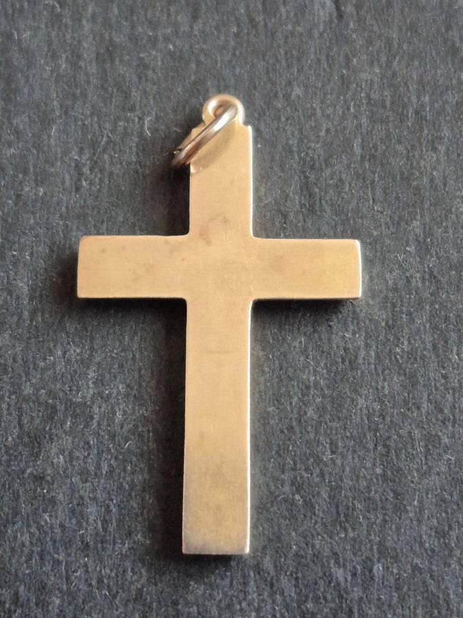 9ct Solid Gold Cross 0.9g