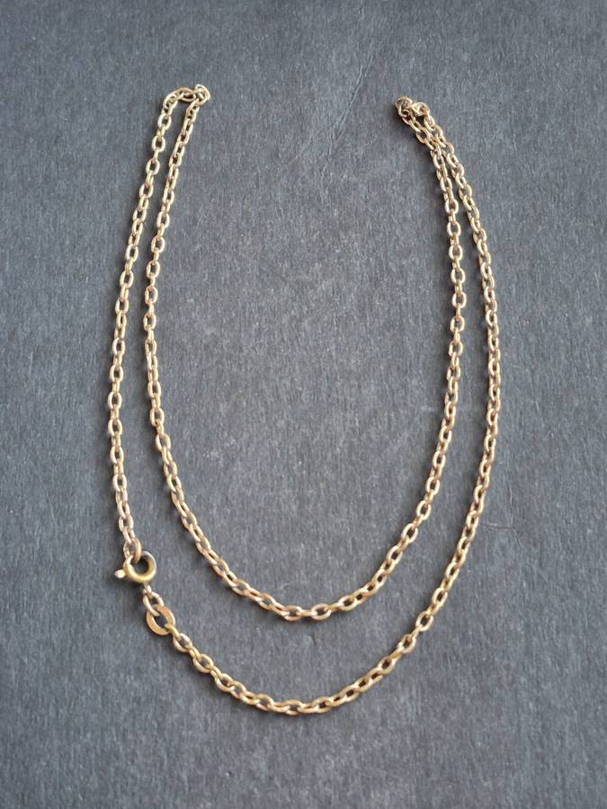 Rolled Gold Chain 3.4g- 440mm