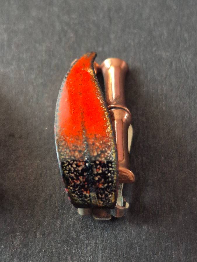 Matisse Ranoir Copper Enamel Clip Earrings