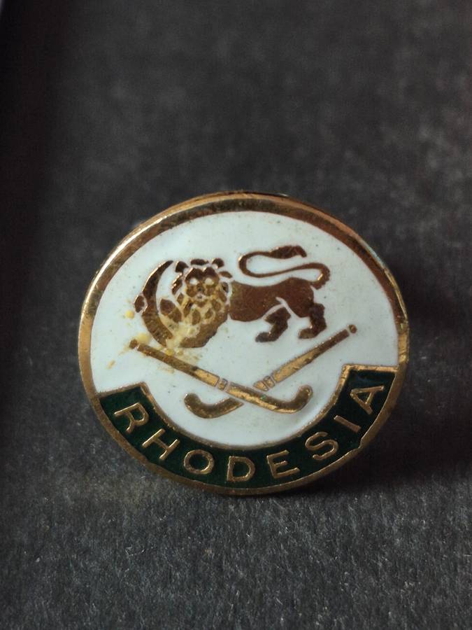 Vintage Enamel Rhodesia Cufflinks