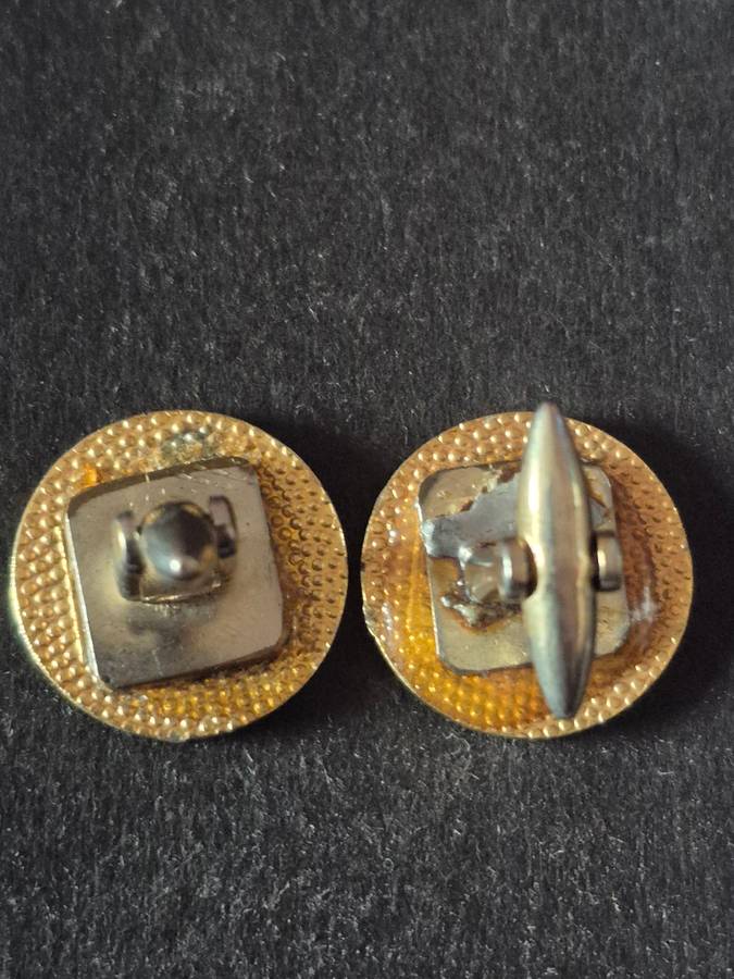 Vintage Enamel Rhodesia Cufflinks