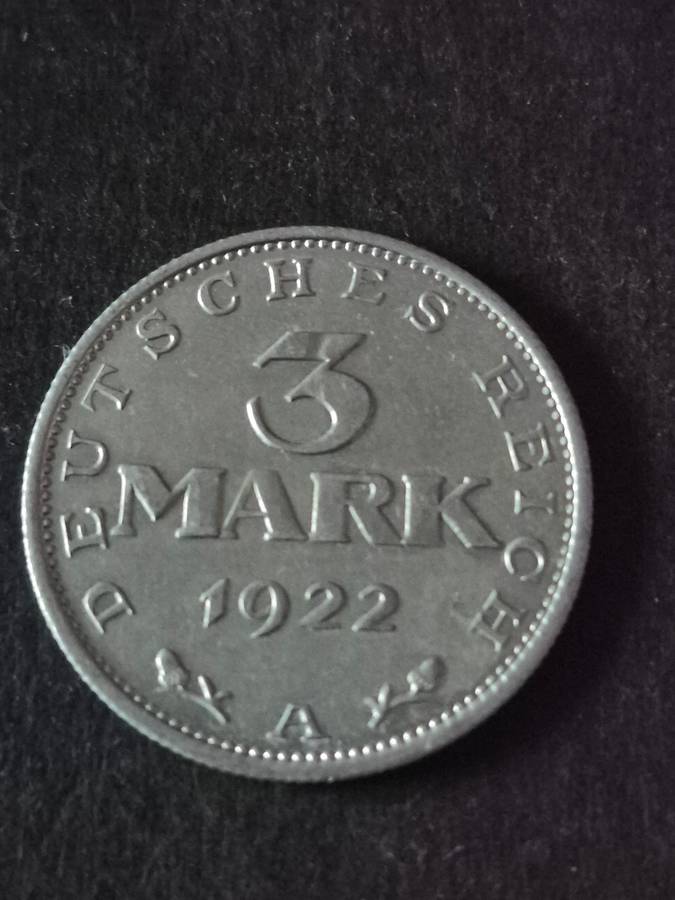 Deutsches Reich 3 Mark 1922