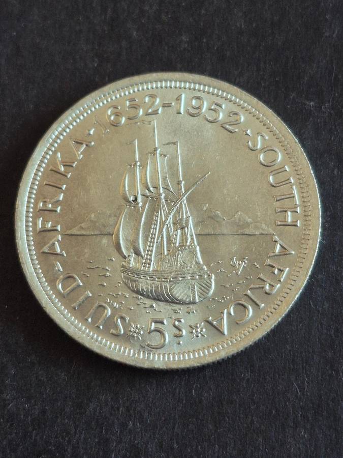 Union 5 Shillings 1952 UNC