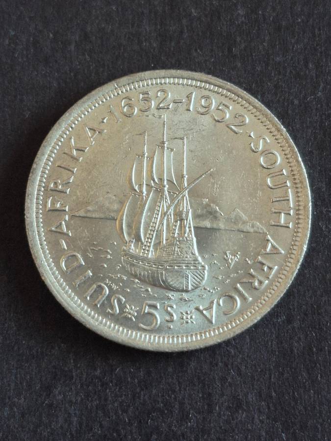 Union 5 Shillings 1952 (excellent condition)