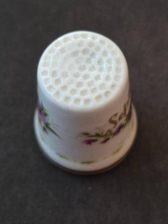 Royal Albert Fine Bone China Thimble "September " Flower of the Month