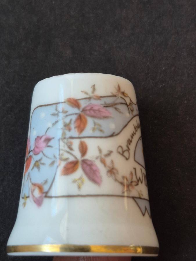 Royal Doulton "Winter" Jill Barklem 1982 Thimble Bramley Hedge