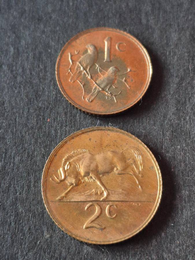Republic One and Two Cents 1978 Proof