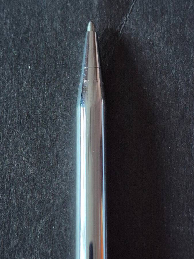 Vintage Cross Chrome Plated Pen - made in Ireland (engraved)