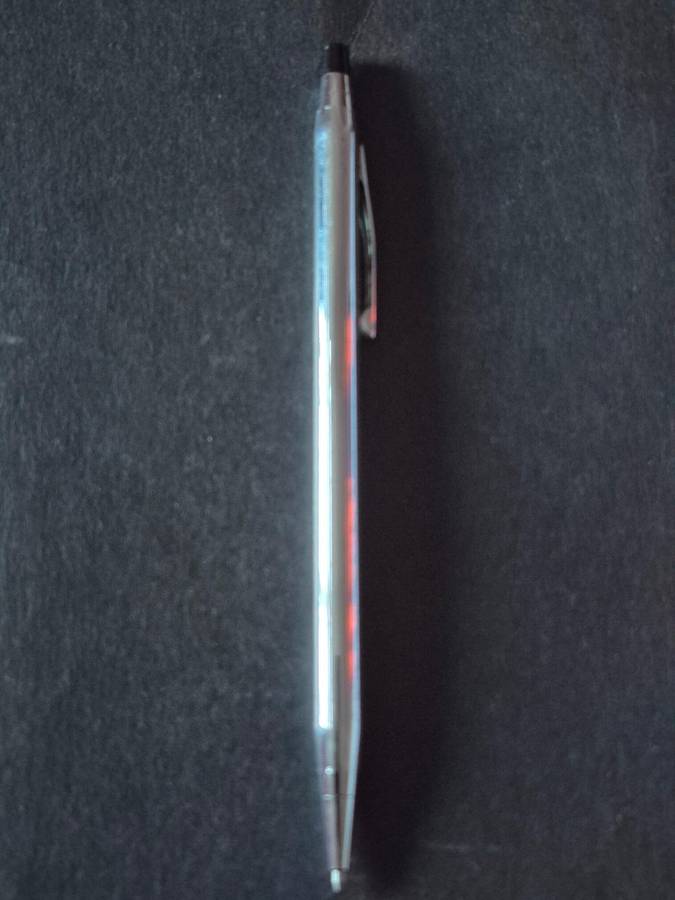 Vintage Cross Chrome Plated Pen - made in Ireland (engraved)