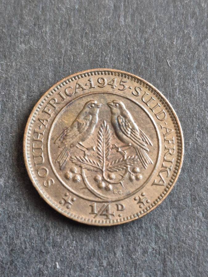 Union Farthing 1945 (excellent condition)
