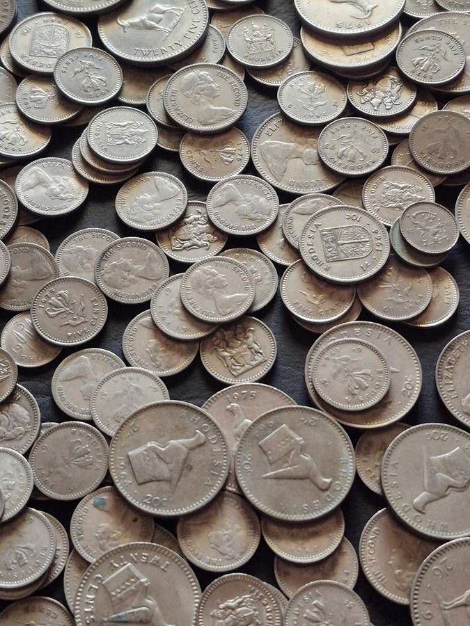 Mixed Lot of Rhodesian Coins 1kg
