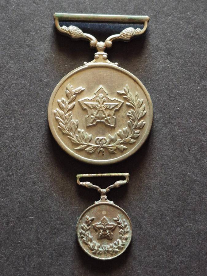 SA Army General Service Medal no. 069146 including Miniature Medal