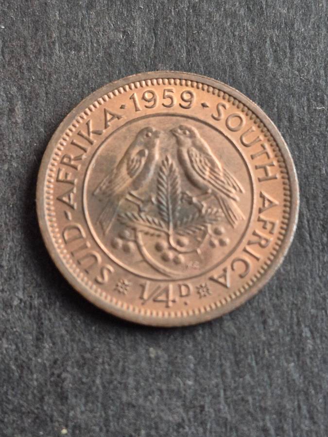 Union Farthing 1959 EF+/UNC