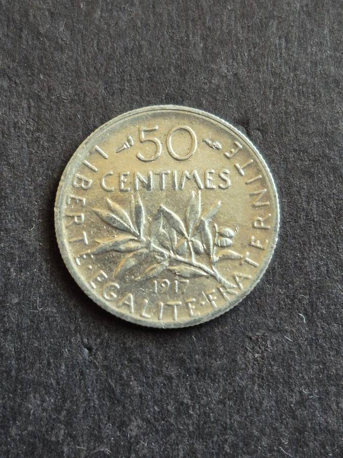 France 50 Centimes 1917