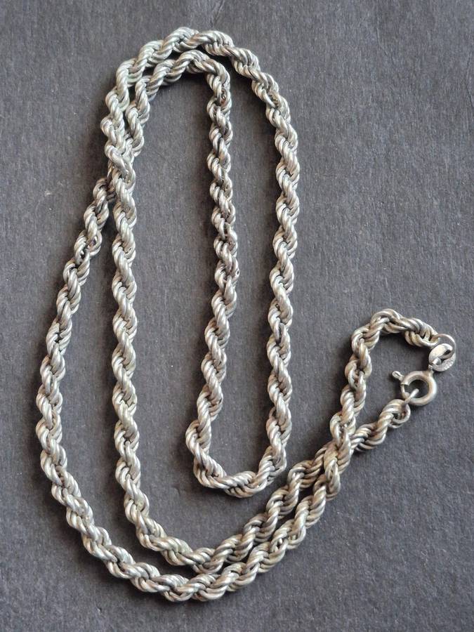 Sterling Silver Wheat Chain 17g 525mm