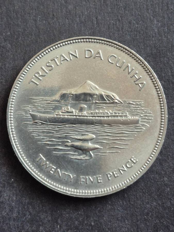 Tristan Da Cunha 25 Pence QEII 1952-1977