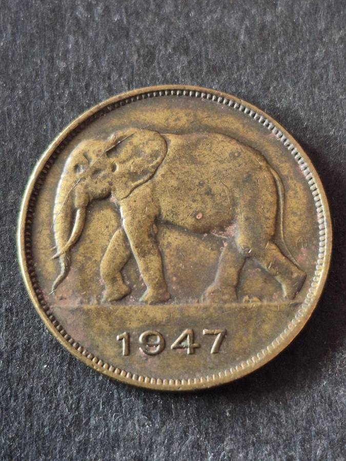 Belgium Congo 5 Francs 1947