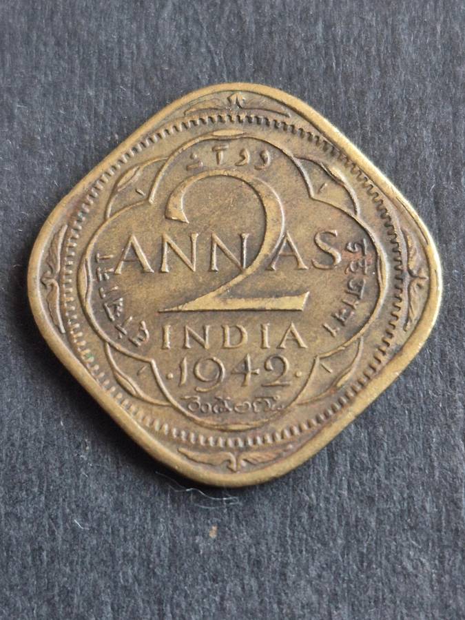 India 2 Annas 1942