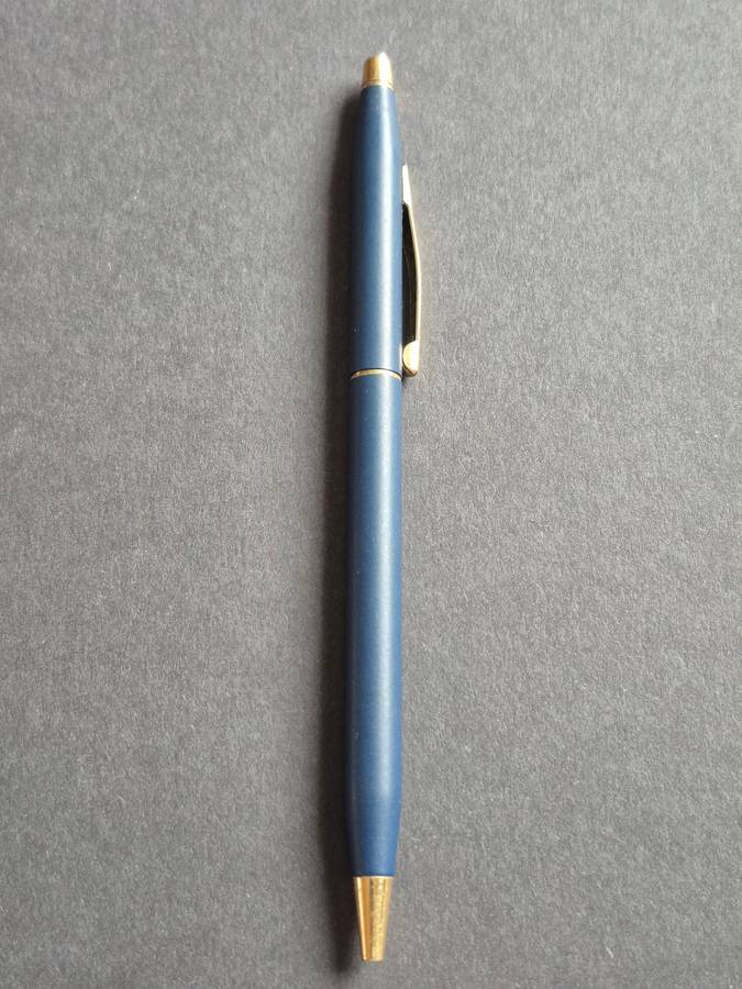 Vintage Cross Matte Blue Ballpoint Pen (needs refill)