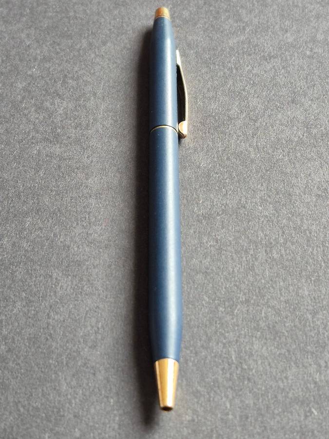 Vintage Cross Matte Blue Ballpoint Pen (needs refill)