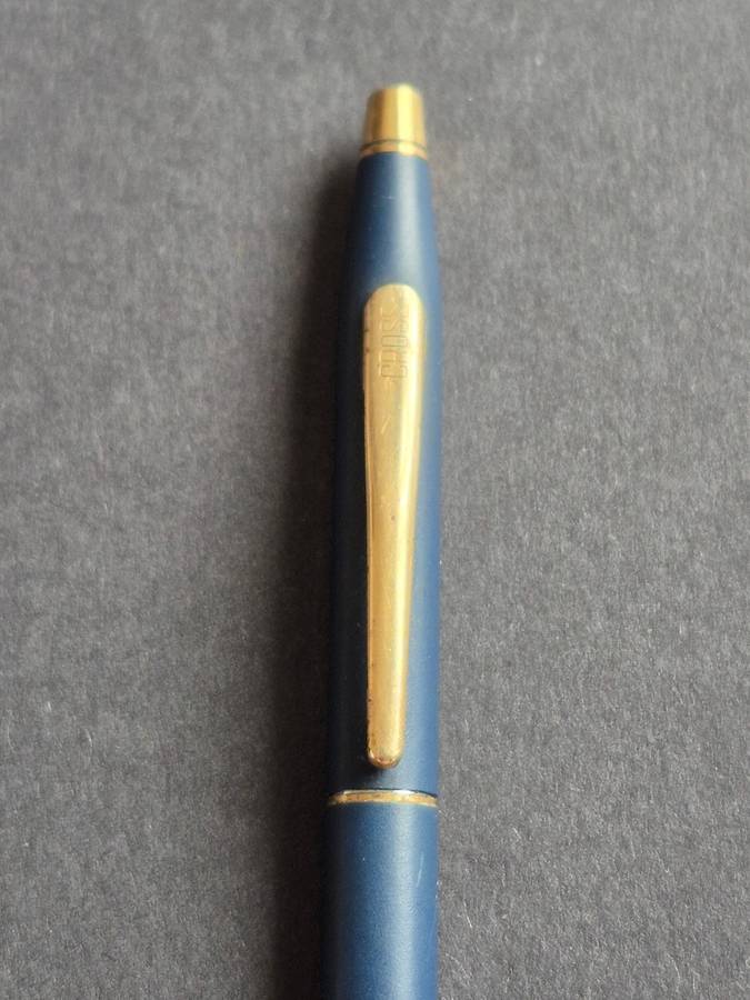 Vintage Cross Matte Blue Ballpoint Pen (needs refill)