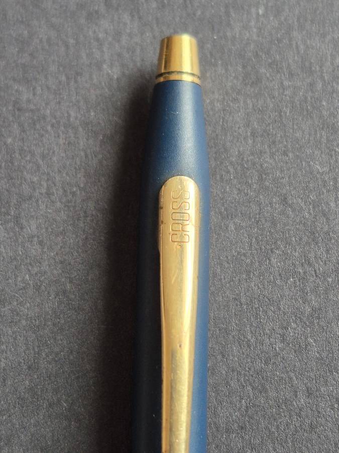 Vintage Cross Matte Blue Ballpoint Pen (needs refill)