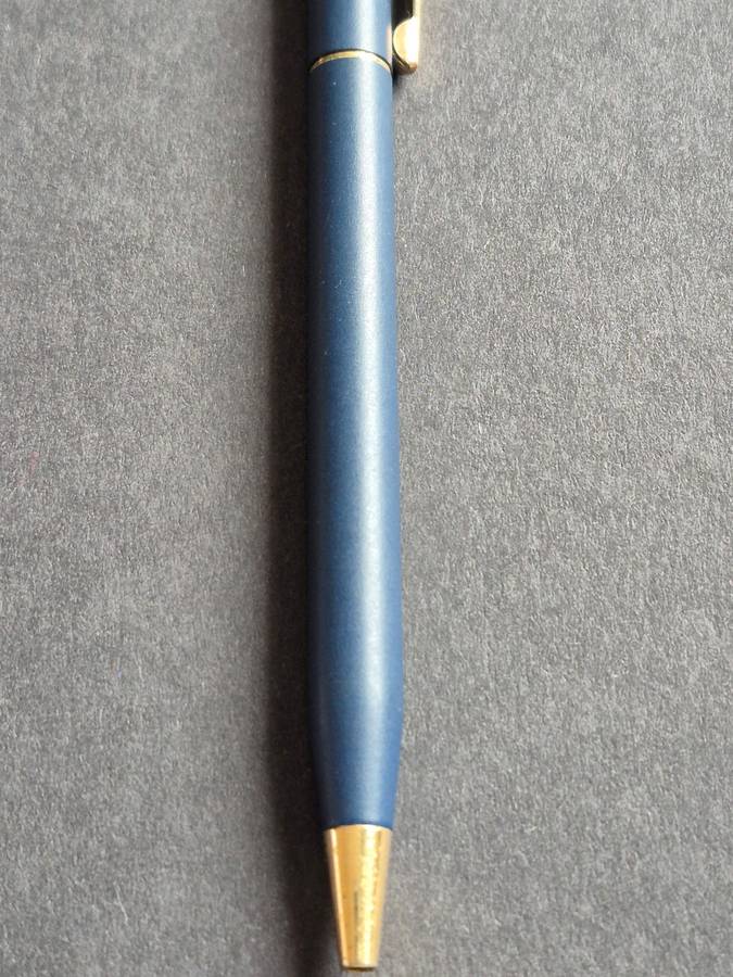 Vintage Cross Matte Blue Ballpoint Pen (needs refill)