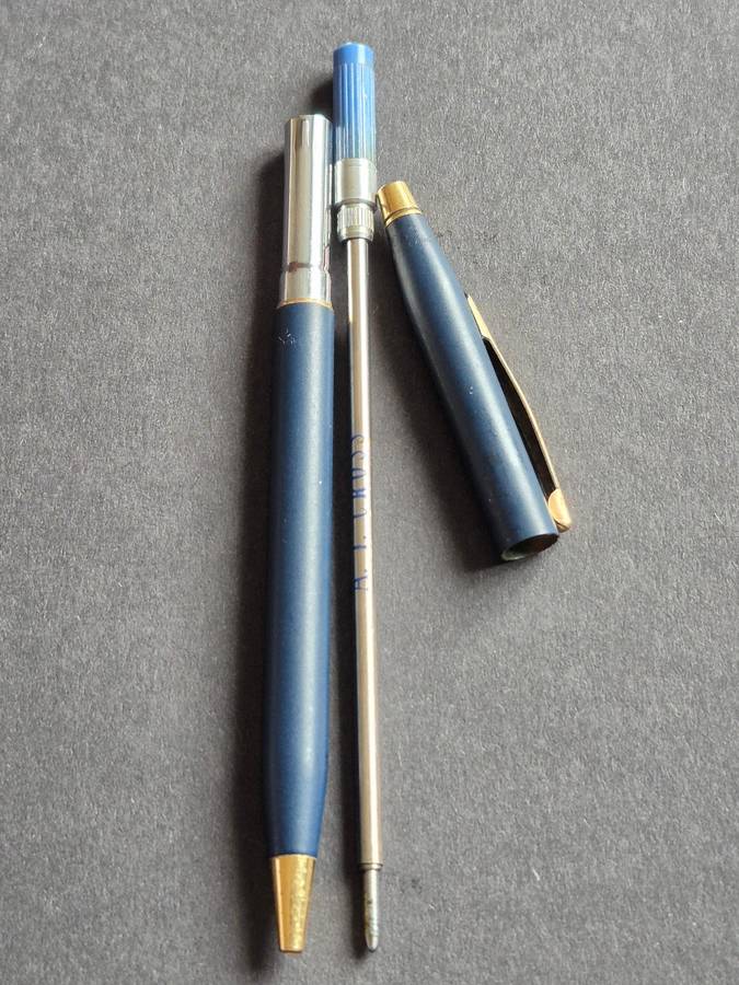 Vintage Cross Matte Blue Ballpoint Pen (needs refill)