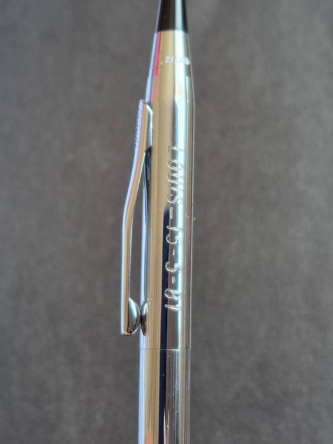 Vintage Cross Century Ballpoint Pen engraved (needs refill)