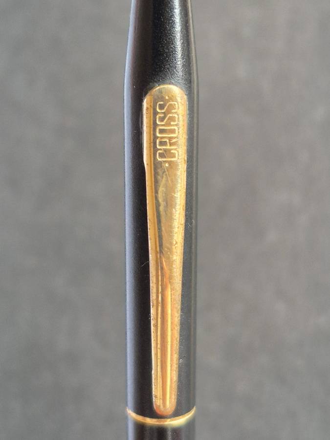 Vintage Cross Matte Black Ballpoint Pen needs refill