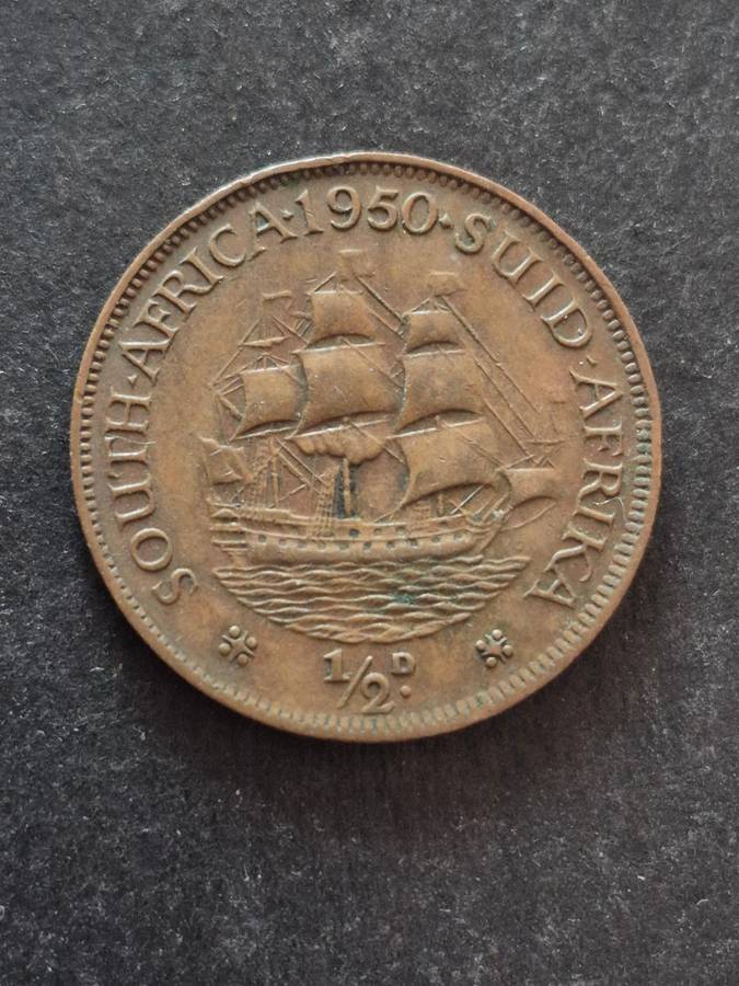 Union 1/2 Penny 1950 (nice condition)