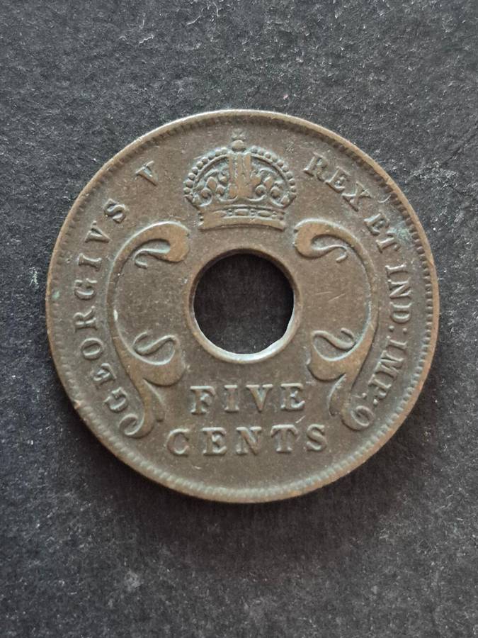 East Africa 5 Cents 1924