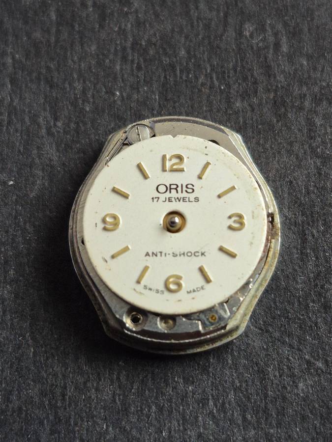 Vintage Ladies Oris 17 Jewels Antishock Mechanical Gold Plated Wrist Watch- missing winder