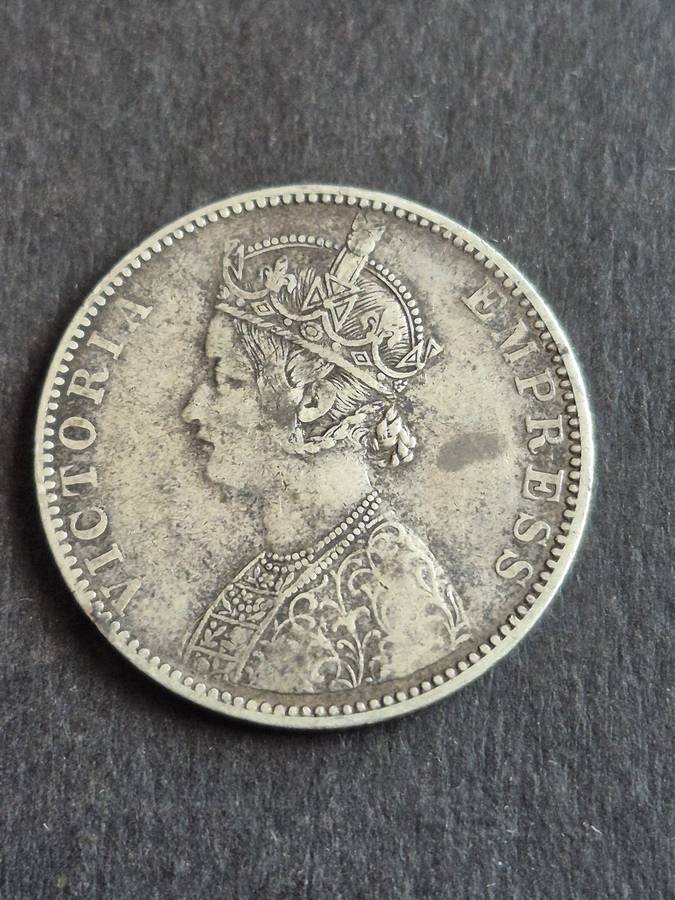 India One Rupie 1893 Silver