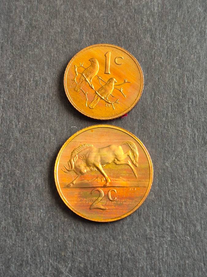 Republic One and Two Cents 1979 Proof
