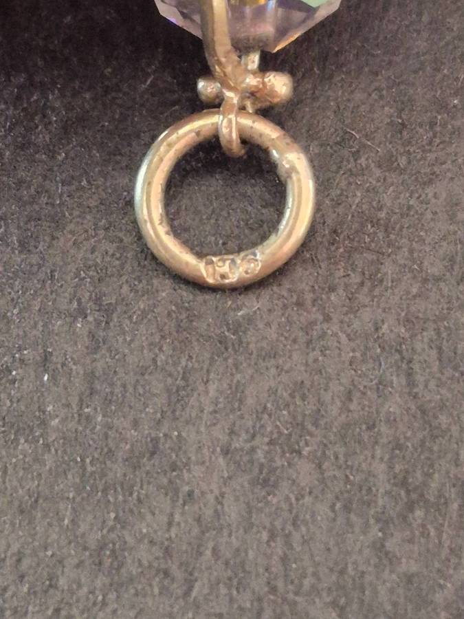 9ct Globe Charm with Crystal - total weight 1.3g