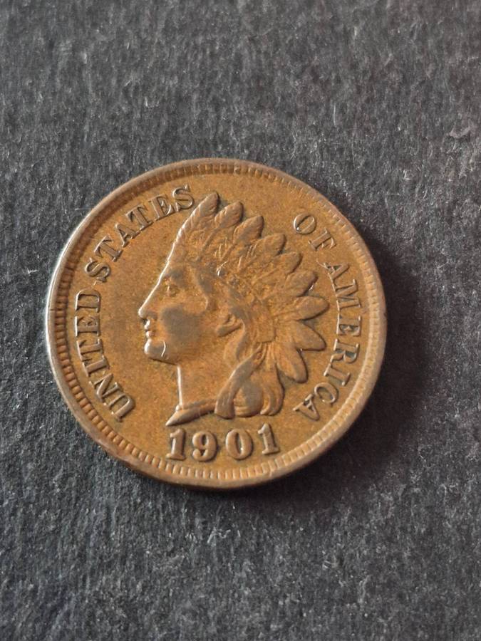 USA Indian Head One Cent 1901
