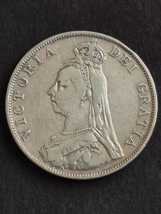 UK Double Florin 1889 Silver